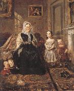 Group Portrait of Mrs Davies,of Wormbridge Court,Hereford with Four of her Clark (mk37)